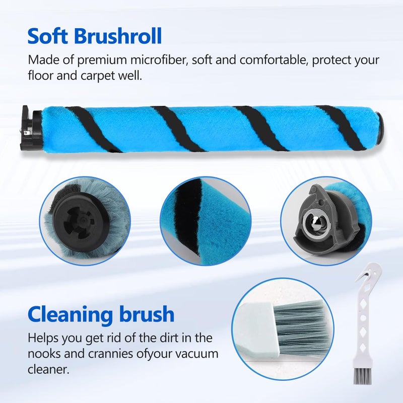 Amyehouse Soft Brushroll Filters Replacement Parts Acessories for Shark Vertex DuoClean PowerFin Upright Vacuum AZ2002 AZ2000 AZ2000W Accessories, Part # 1483FC2000 XHFA 2000 & XFFKAZ2000 - Image 3